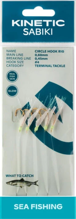 Kinetic Sabiki Circle Hook Fishskin Vorfach