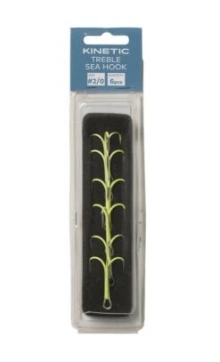 Kinetic Treble Sea Hook - Meeresdrilling Fluo 2x -Angelausrüstung Kinetic Treble Sea 2x 1280x1280